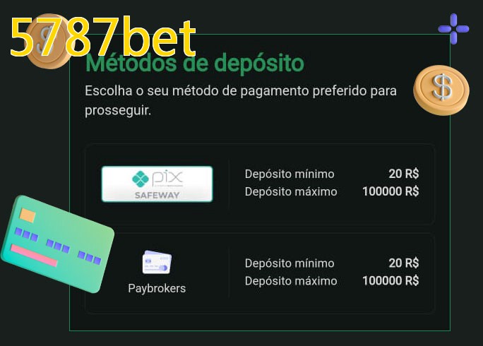 O cassino 5787betbet oferece uma grande variedade de métodos de pagamento